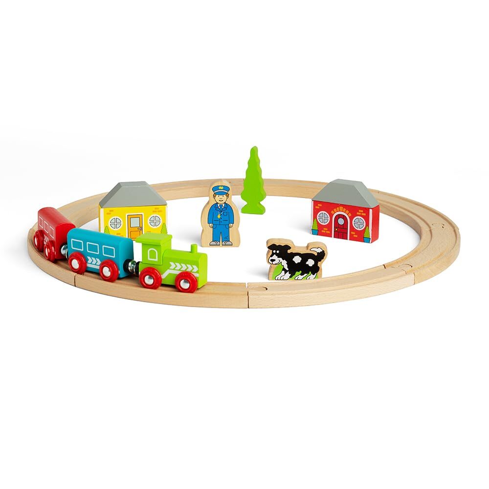 Bigjigs Rail, First Train Set, Wooden Train Set, Train Gifts For Kids, Train Set