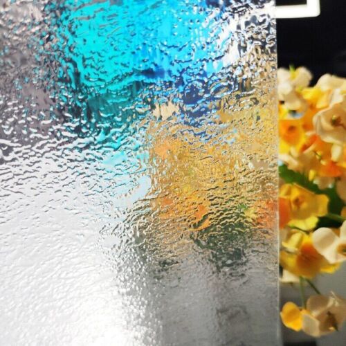 Window Film PVC Rain Pattern Static Cling No Glue Privacy Sticker Reusable Decal - Picture 1 of 24