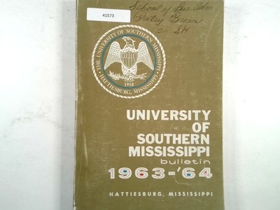 USM Bulletin 1963-64 General Catalog Announcements University Southern