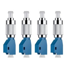 4Pcs Visual Fault Locator Fiber Adapter, Fiber Optic Connector, Single Mode 9...