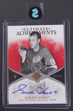 2010 UPPER DECK ULTIMATE COLLECTION GORDIE HOWE ACHIEVEMENTS AUTO /25