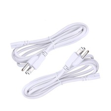 4Ft US Plug Power Cable Wire For T5 T8 Double End 3Pin LED Tube Cord 5 PCS