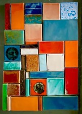 Handmade tile art panel