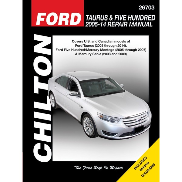 Ford Taurus Five Hundred 2005-2014 Us-Modell Usa Reparaturanleitung Chilton-image