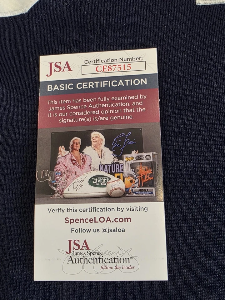 Felix Hernandez Autographed/Signed Jersey JSA COA Blue Custom Jersey  - Image 4 of 4