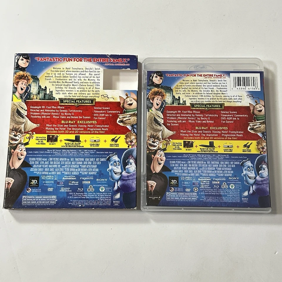 Hotel Transylvania (3D + Blu-ray + DVD, 2013,3-Discs w/ Lenticular Slipcover) - Image 2 of 4