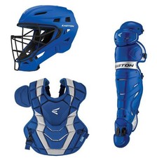 Easton Royal Blue Catchers Set Elite X/Pro X Shins Adult Large
