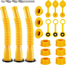 Gas Can Spout Replacement, Anti-Spill Gas Can Nozzle Replacment, 3-Kit No Leaky