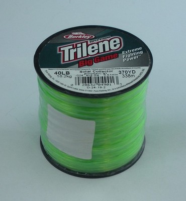 Berkley 1068366 BGQS40-81 40 Lb Trilene Big Game Mono Schnur 370Yds Solargrün