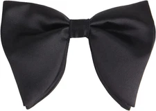 Mens Oversized Satin Silk Bow Tie Solid Color Formal Tuxedo Big Bowtie