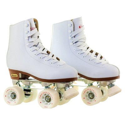 Chicago Skates Deluxe Ladies & Girls Leather Lined Rink Skate Size: 5 (CRS800) 