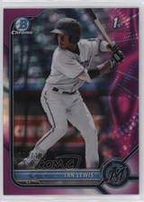 2022 Bowman Chrome Prospects Fuchsia Lava Refractor /199 Ian Lewis #BCP-96 0tf6