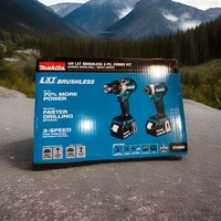 Makita 18V Lxt Lithium-Ion Brushless Cordless 2-Pc. Combo Kit (5.0Ah) XT296ST