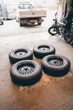 land rover defender series 2a 3 steel / alloy wheels modular / split comp safari