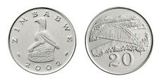 Zimbabwe 20 Cents, 2001-2003, KM #4a, Mint