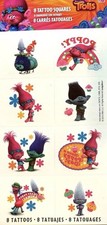 Trolls World Tour Tattoos Party Favors 8 Count
