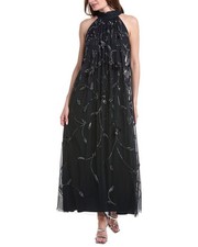 Adrianna Papell Bead Trapeze Maxi Dress Women's