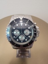 Orologio Uomo Michael Kors Everest MK8256 Cronografo Quadrante Nero Bracciale Argento