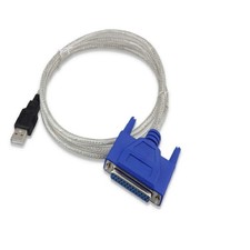 WESAPPINC USB to 25PIN DB25 Parallel Printer Cable Adapter 5Ft, BLUE
