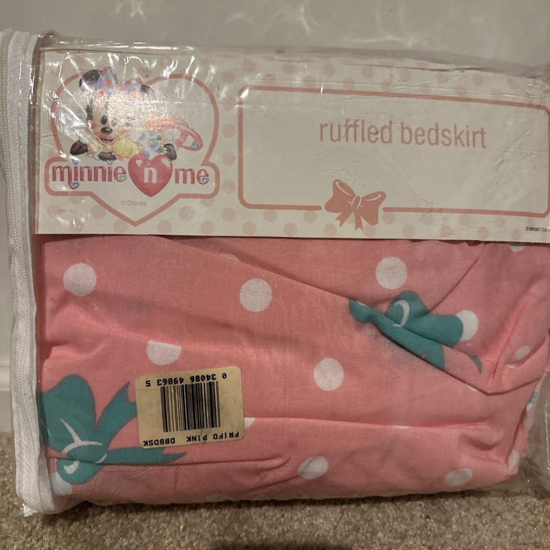 Disney Minnie N Me Full Size Ruffled Bedskirt