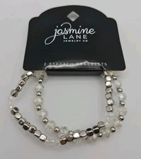 Jasmine Lane Two Pack Stretch Bracelets 