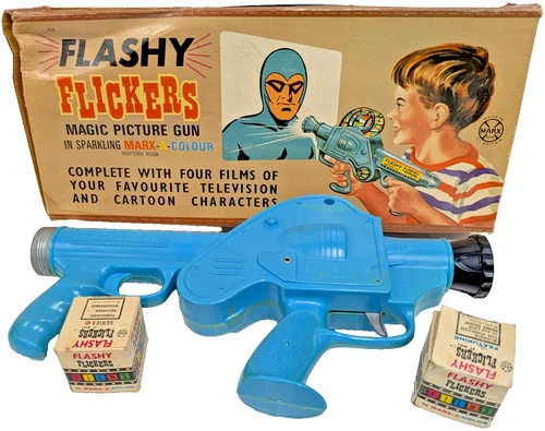 Flashy Flickers Magic Picture Gun Projector Working vintage Marx 1970 (Untested)
