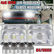 4pcs 4x6 Led Headlights Hilo Drl Ip68 Fit Chevrolet Monte Carlo Ss 1980-1988 4pcs 4x6 Led Headlights Hilo Drl Ip68 Fit Chevrolet Monte Carlo Ss 1980-1988
