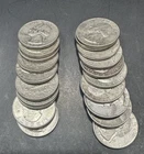 Lot of 20 Old Washington 90% Silver Quarter Coins Loc#A2