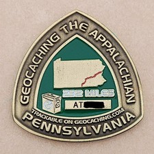 Appalachian Trail Geocoin - Pennsylvania - Antique Bronze - NOT Activated