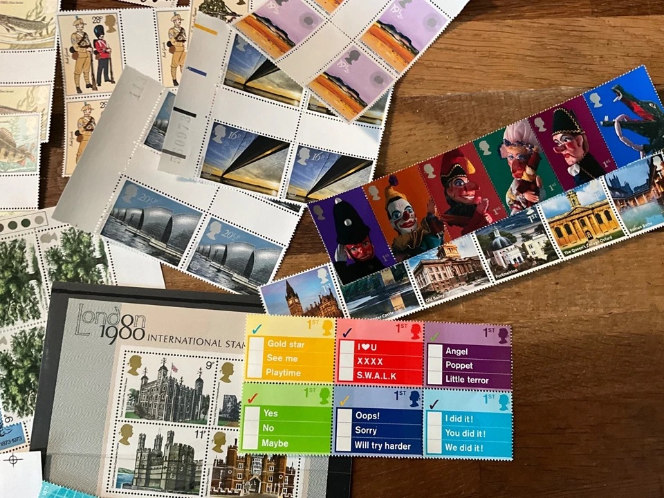 GB discount postage MNH  mint stamps face value £100+ SEE LARGER LOTS of FV - Image 2 of 4