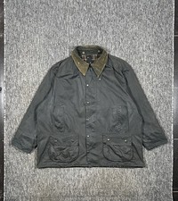 Giacca uomo vintage Barbour Beaufort cotone cerato (XXL) nero cachi