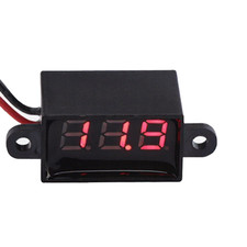 LED For mini Voltmeter Waterproof Two Wire Digital Display DC 3 30V For Boat