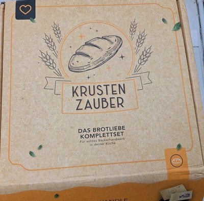 KRUSTENZAUBER Gusseisen Topf Brot Backen im XXL Set - Brotbackform mit Deckel...