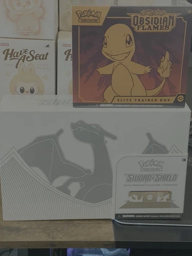 Pokemon TCG CHARIZARD UPC Ultra Premium Collection  + Obsidian Flames ETB S&S