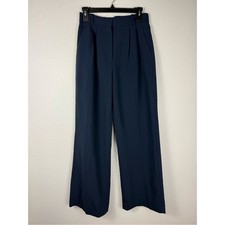 Abercrombie  Fitch wide leg dark navy blue trousers size 27