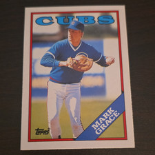 Topps 1988 Traded Mark Grace #42T Chicago Cubs Baseball Rookie Card. rookie card picture
