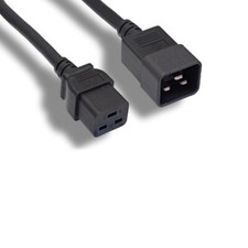 1' Power Cord for P/N CAB-C19-CBN-6 Cisco Cabinet Jumper Cable C20/C19 Replace