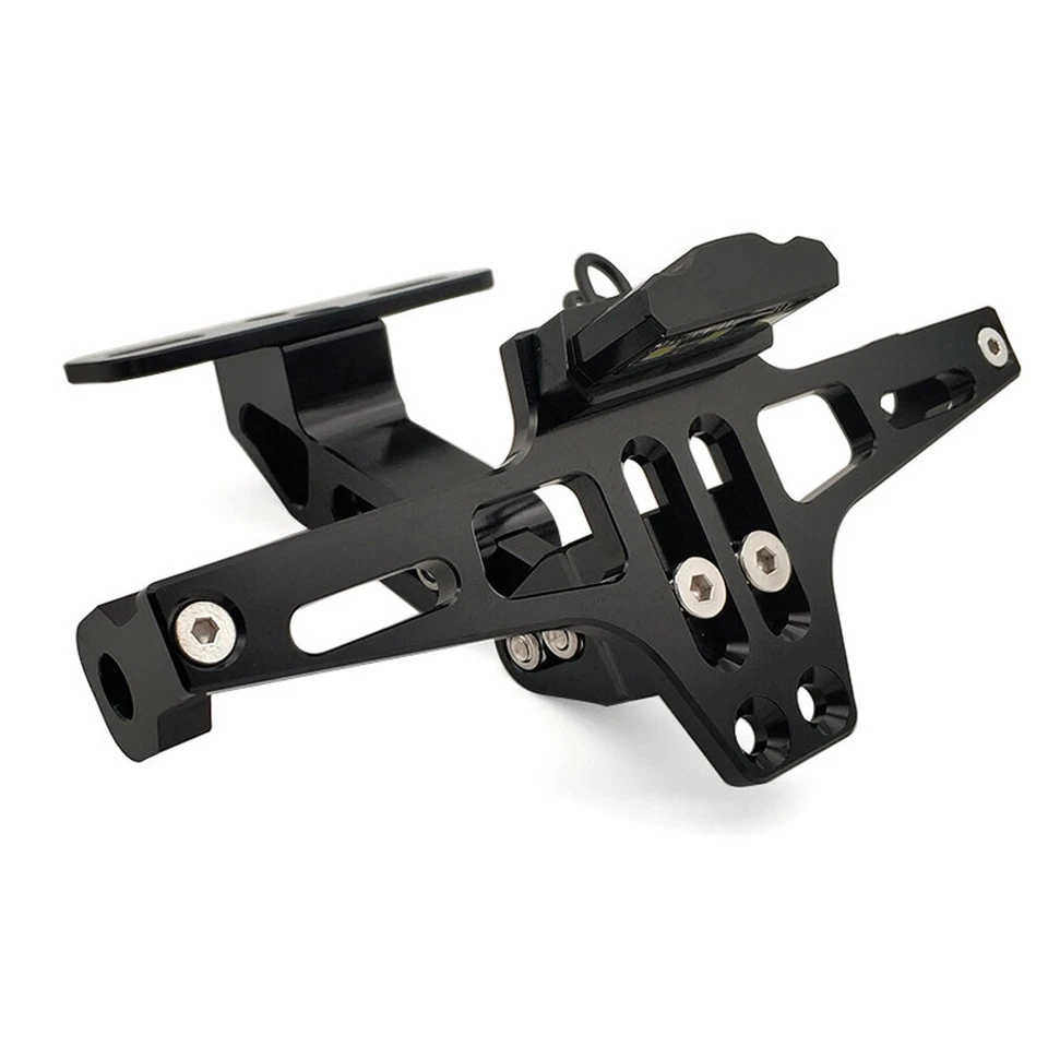 Soporte de matrícula ordenado cola de motocicleta para Kawasaki Ninja ZX6R ZX10R ZX12R Foto 4 de 4