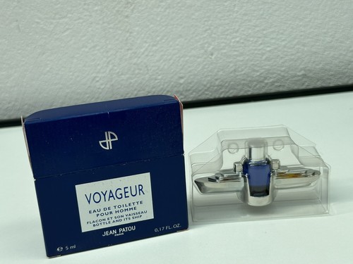 Miniature Voyageur Jean Patou - Flacon Vintage Vide 8ml, Eau De Parfum Floral