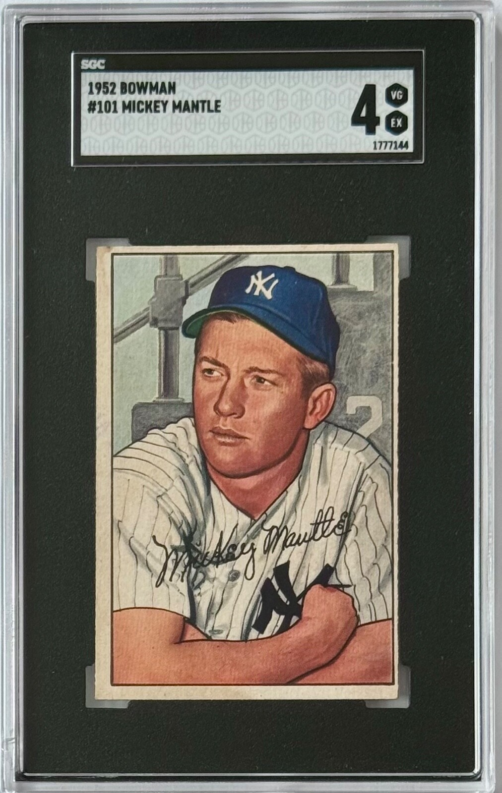 1952 Bowman #101 Mickey Mantle  SGC 4 VG-EX+FREE SHIPPING!!