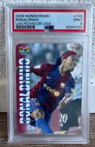 2006 Mundicromo Las Fichas de Liga Ronaldinho #748 PSA 9