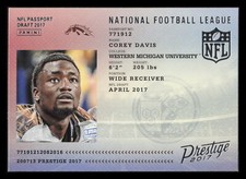 2017 Panini Prestige NFL Passport #4 Corey Davis Football Card