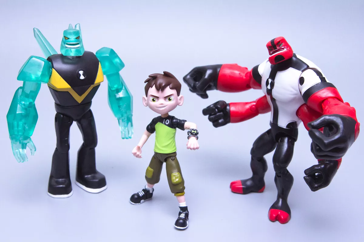 2017 Playmates BEN 10 Reboot BEN 10 / DIAMONDHEAD & FOUR ARMS Action Figure  Lot