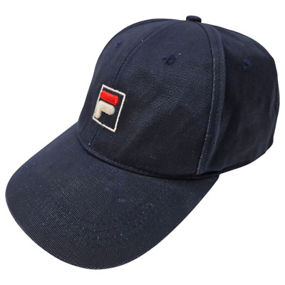 Baseballmütze FILA marineblau bestickt Logo Erwachsene Einheitsgröße