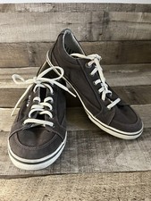 Taos Woman's Graphite Moc Star Canvas Lace Up Shoes Size 10