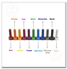 M5 M6 Aluminum Alloy 7075 Hex Socket Cap Head Screw Multicolor Screw bolt