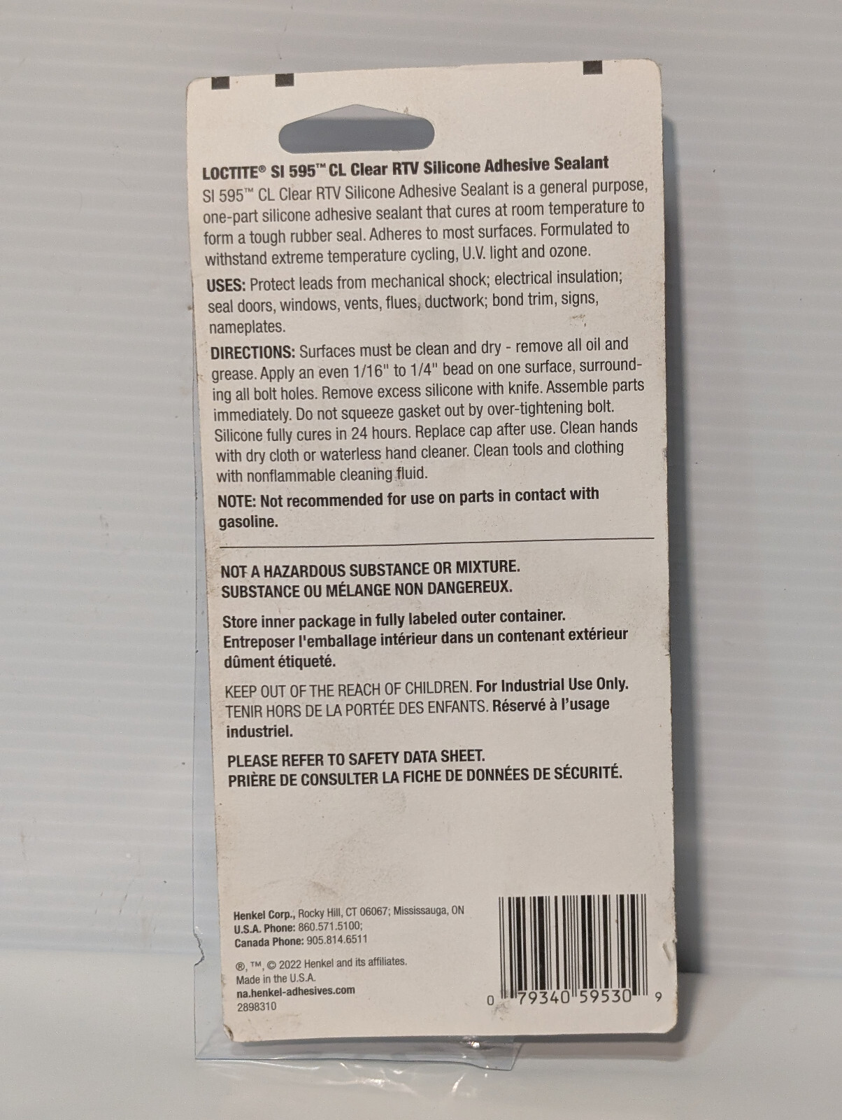 Lot of 3: Henkel Loctite 2.7oz RTV Silicone Black & Clear Adhesive Sealants
