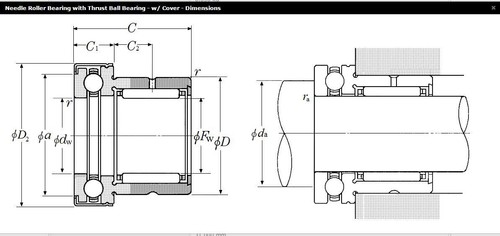 NTN NKX17T2Z Complex Needle Roller Bearing 17x17x26mm - Picture 5 of 6