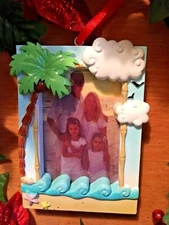 Palm Tree Picture Frame Personalizable Christmas Tree Ornament Special Polar X 