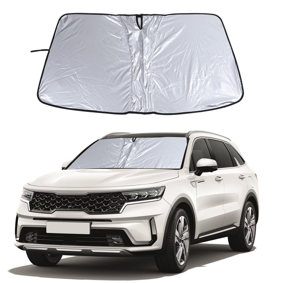 Foldable Windshield Sun shade UV Protection Custom Fits Kia